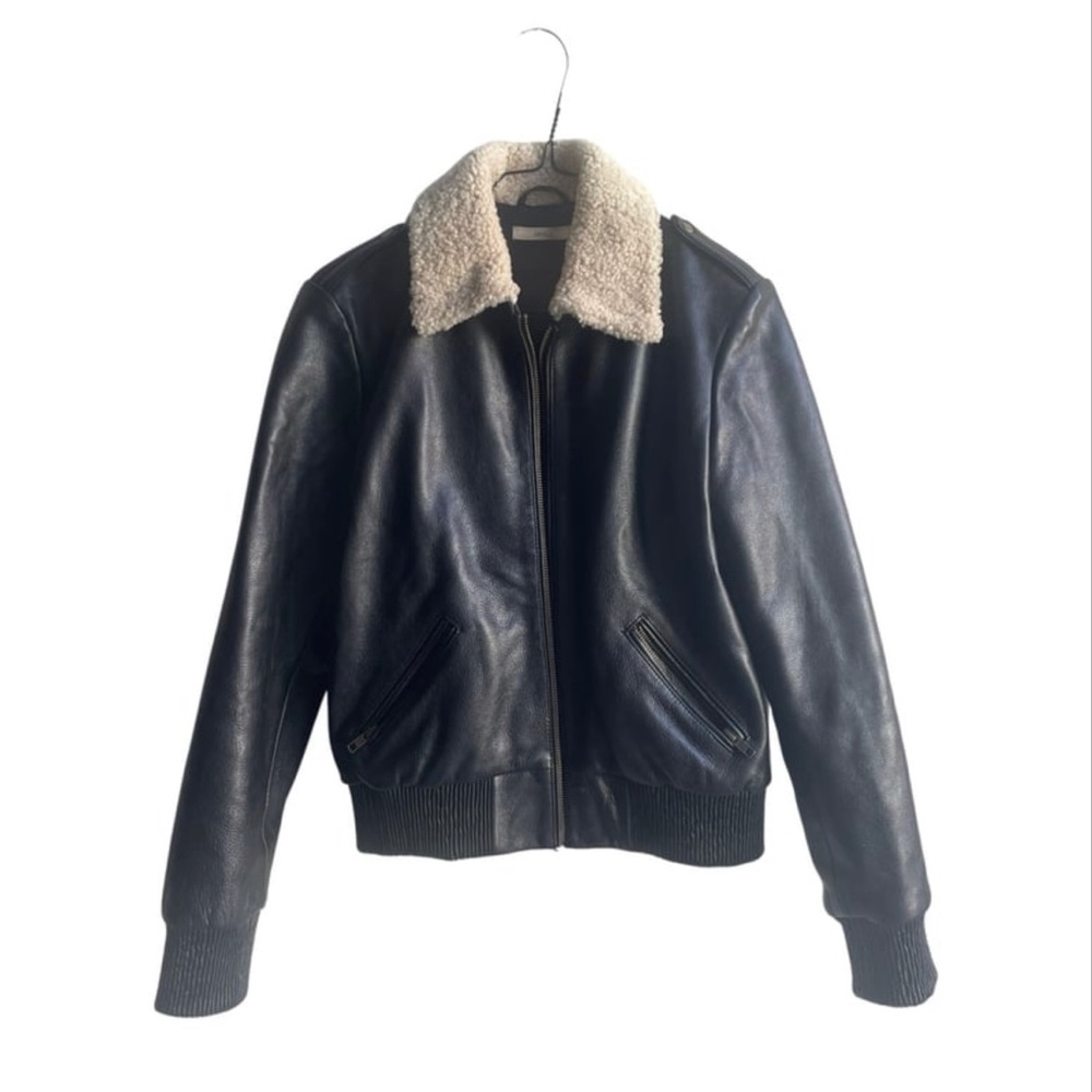 bomber style leather jacket from French brand Sessun